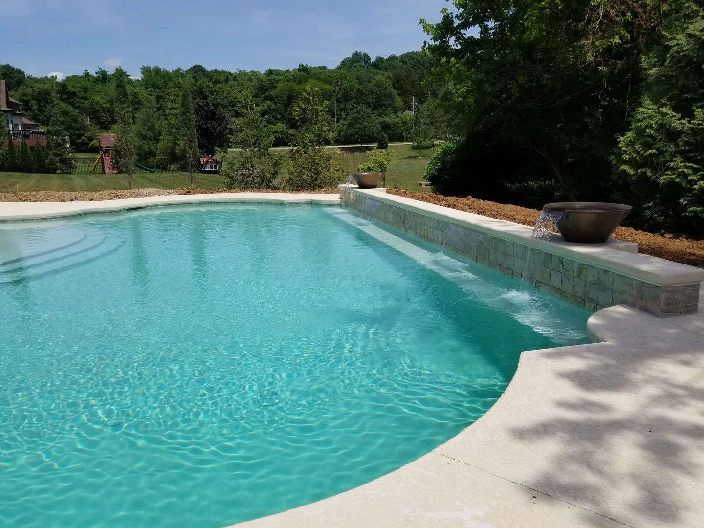 2018 Ballwin custom pool build