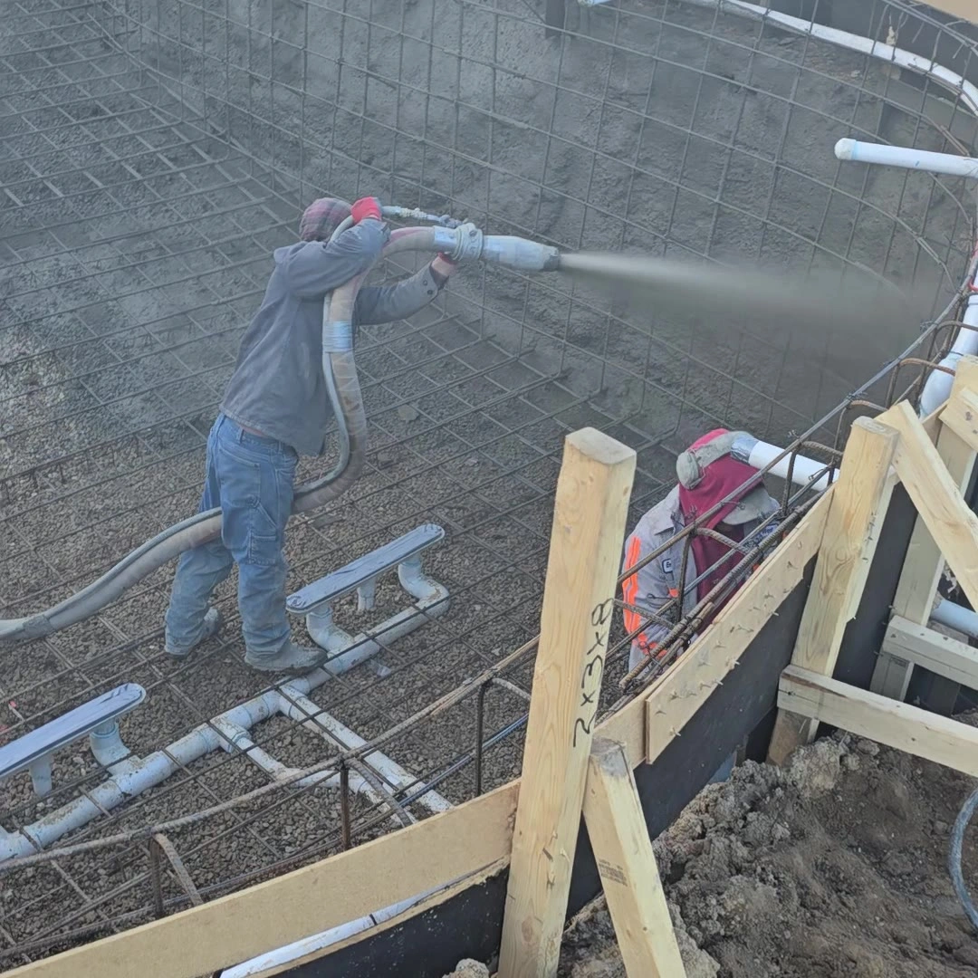 Applying Gunite — image 1